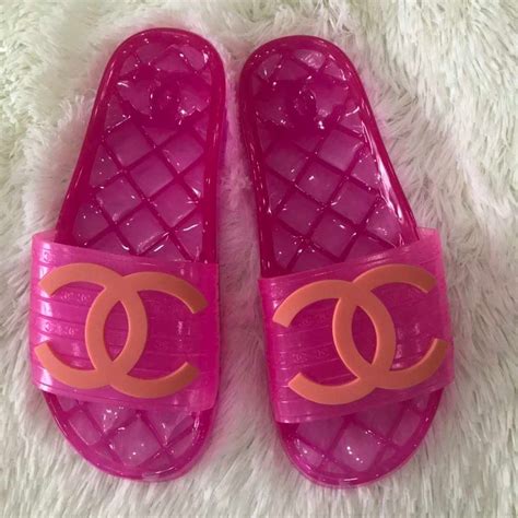 coco chanel jelly slides|CHANEL.